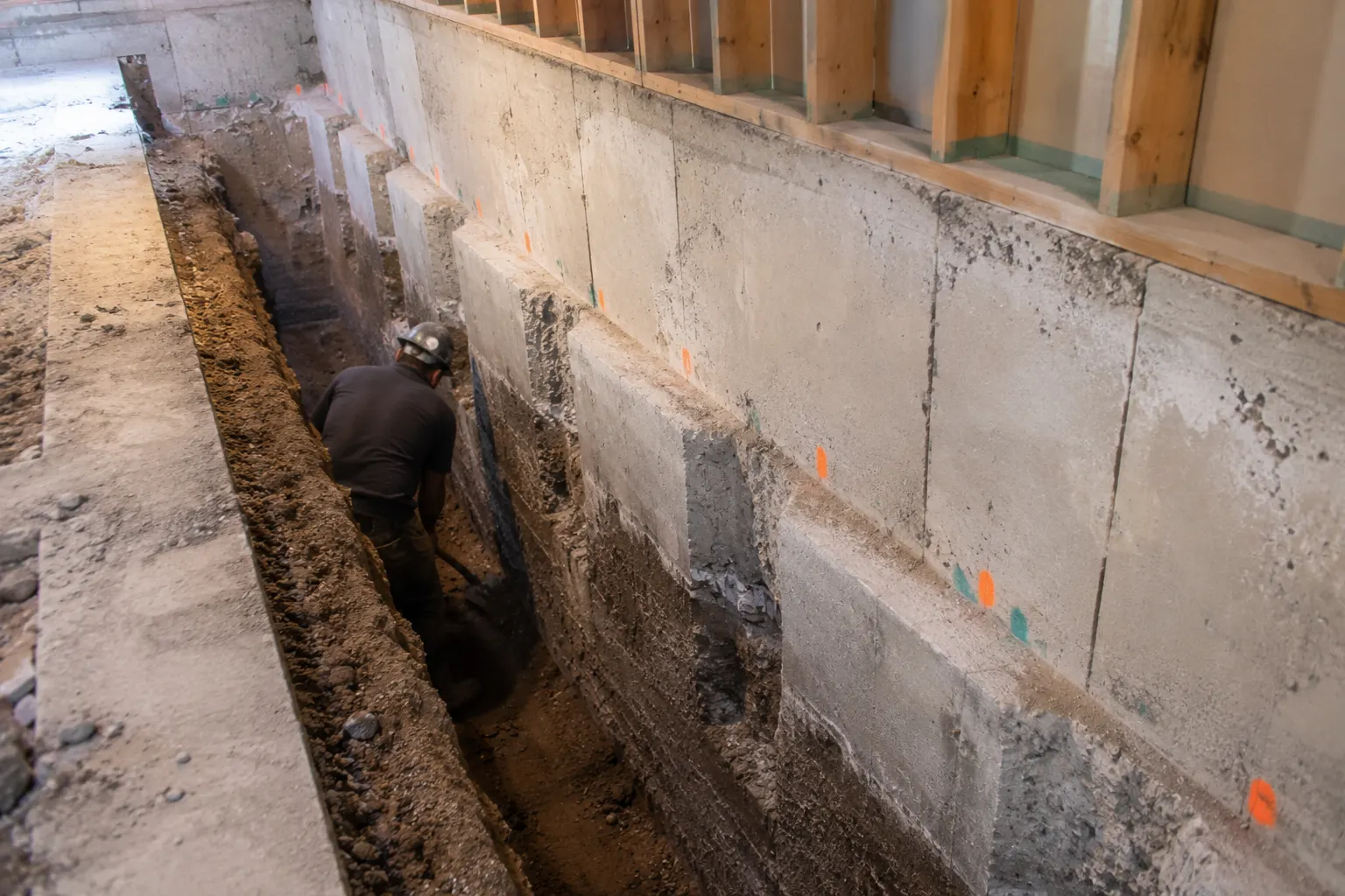 Underpinning is structural work first