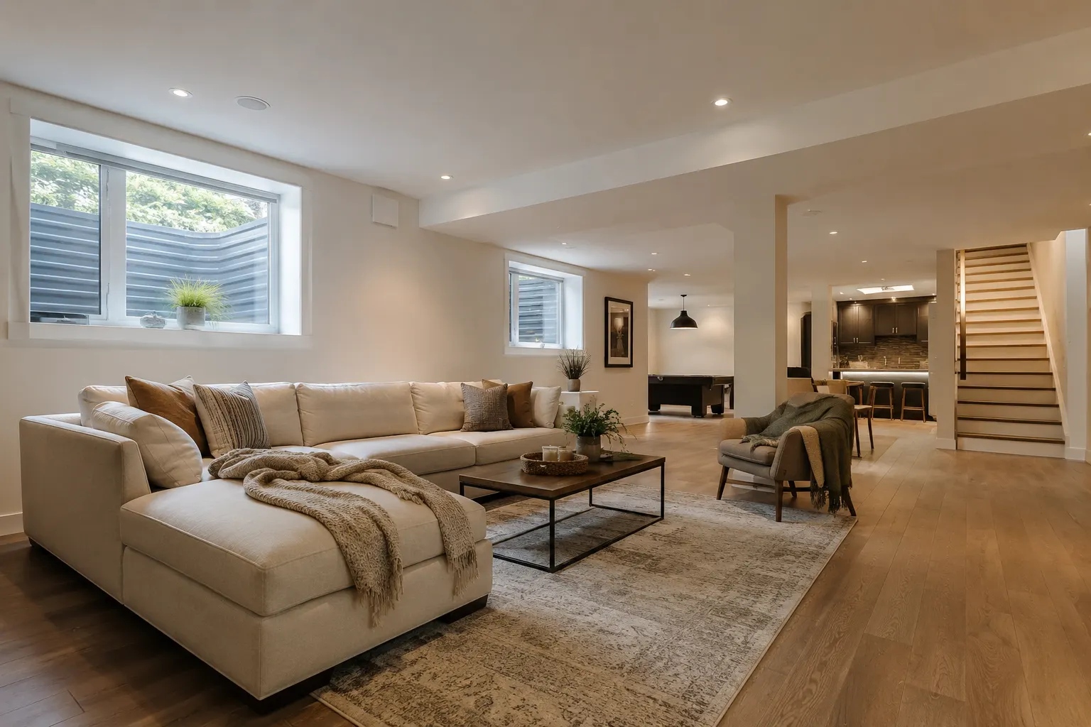 Design the finished basement before digging