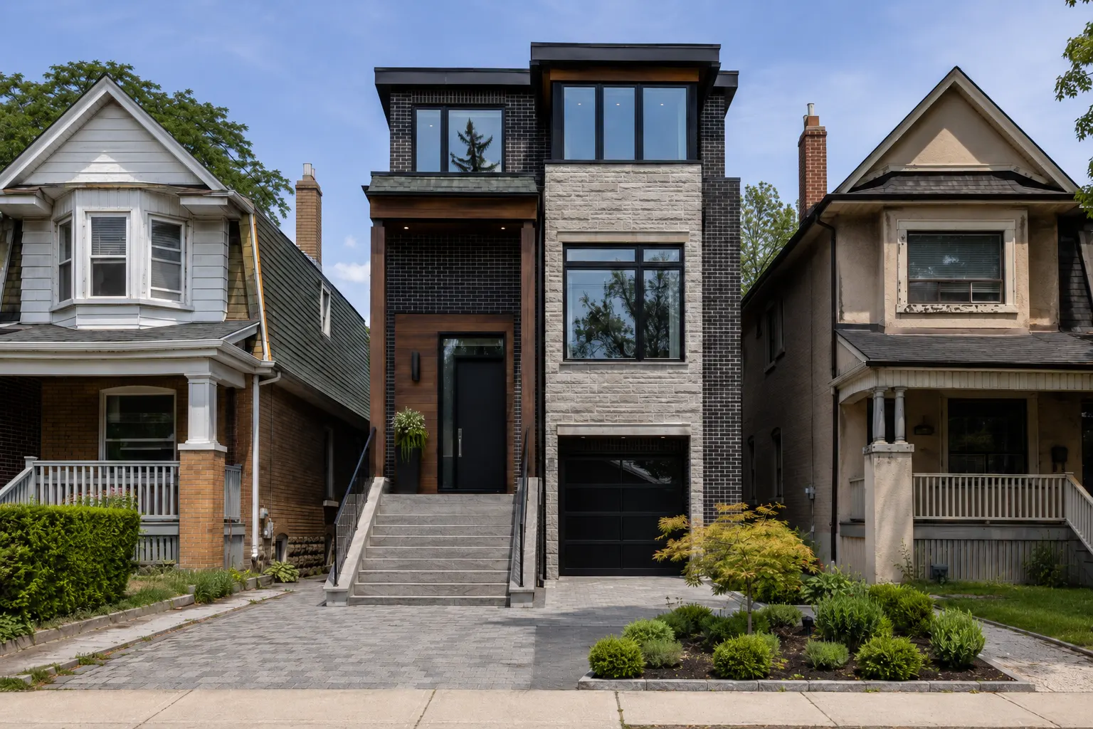 Custom Infill Homes Toronto being designed and built by Andare Homes