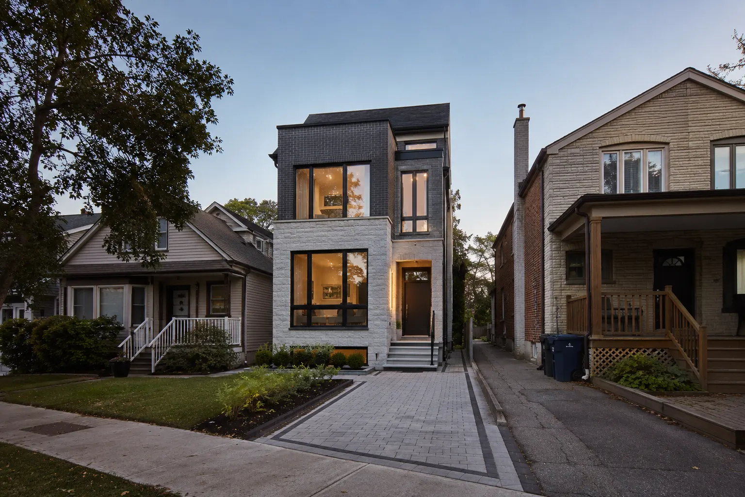 Custom Infill Homes Toronto, designed and built by Andare Homes