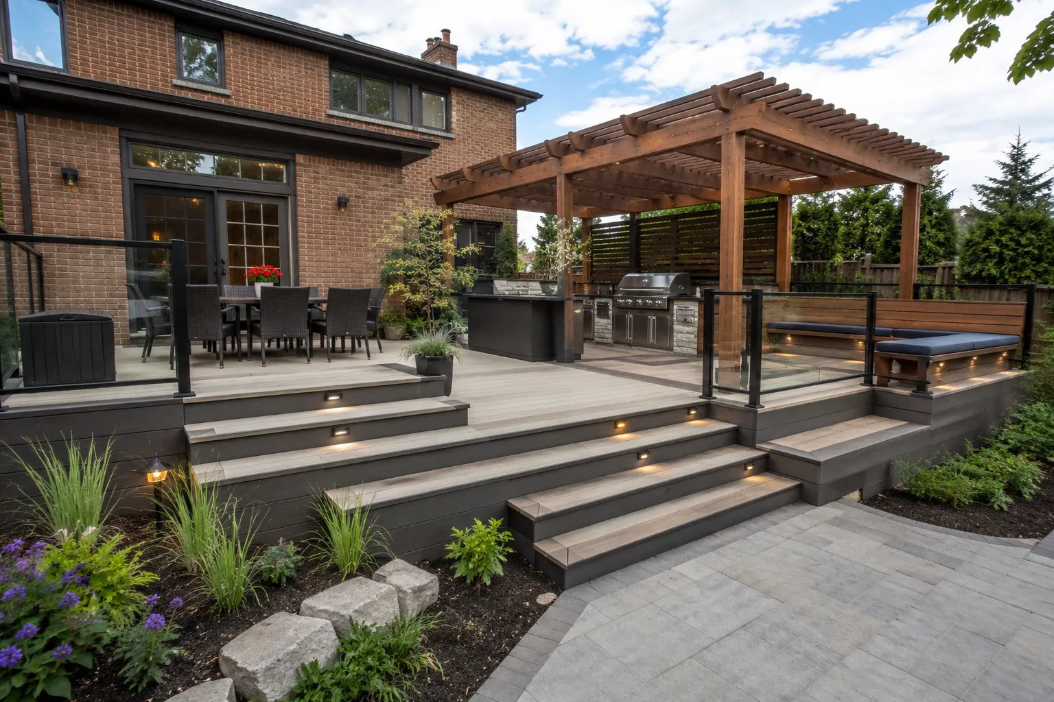 Decks & Outdoor Living Toronto being designed and built by Andare Homes