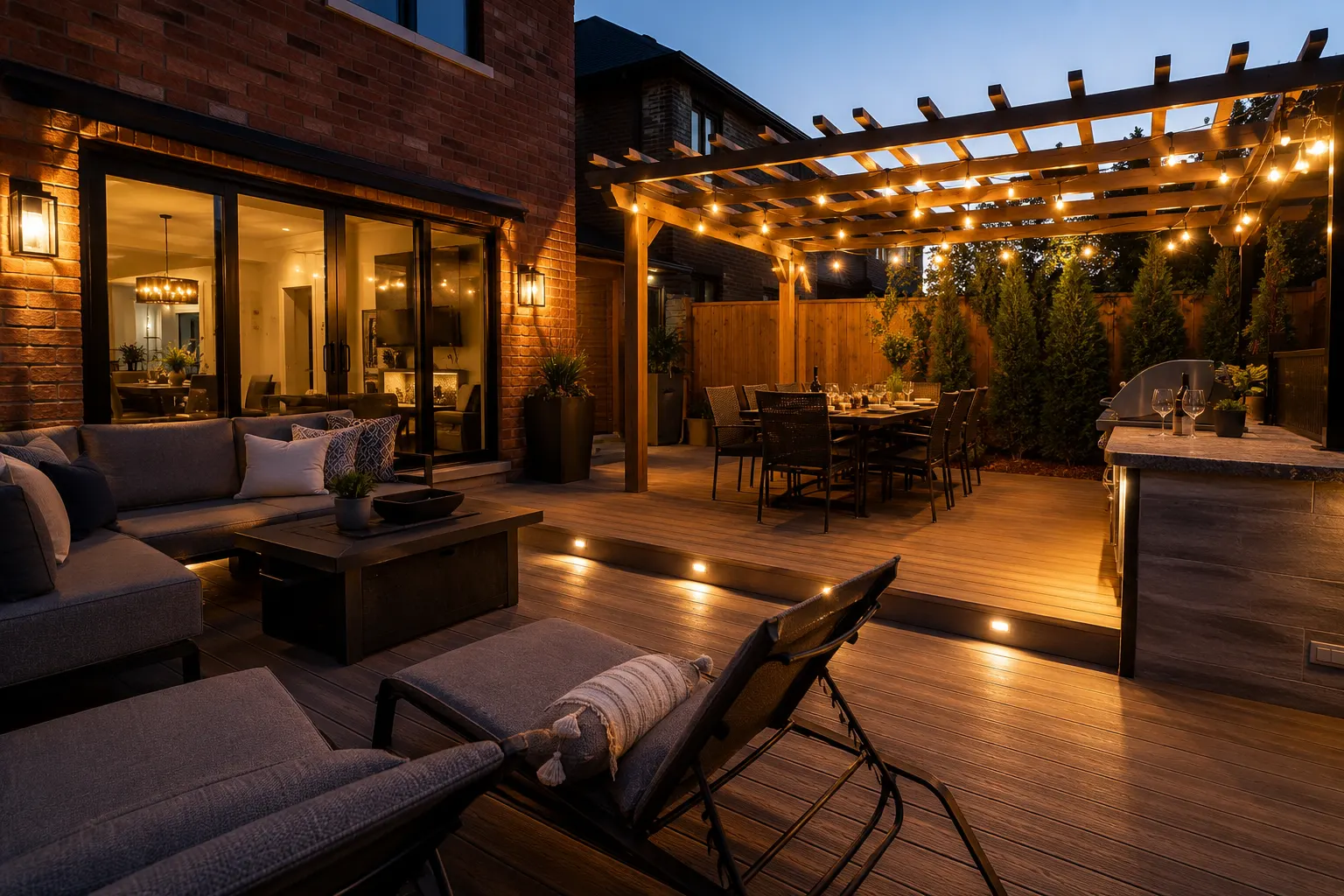 Completed Decks & Outdoor Living in Nobleton, designed and built by Andare Homes