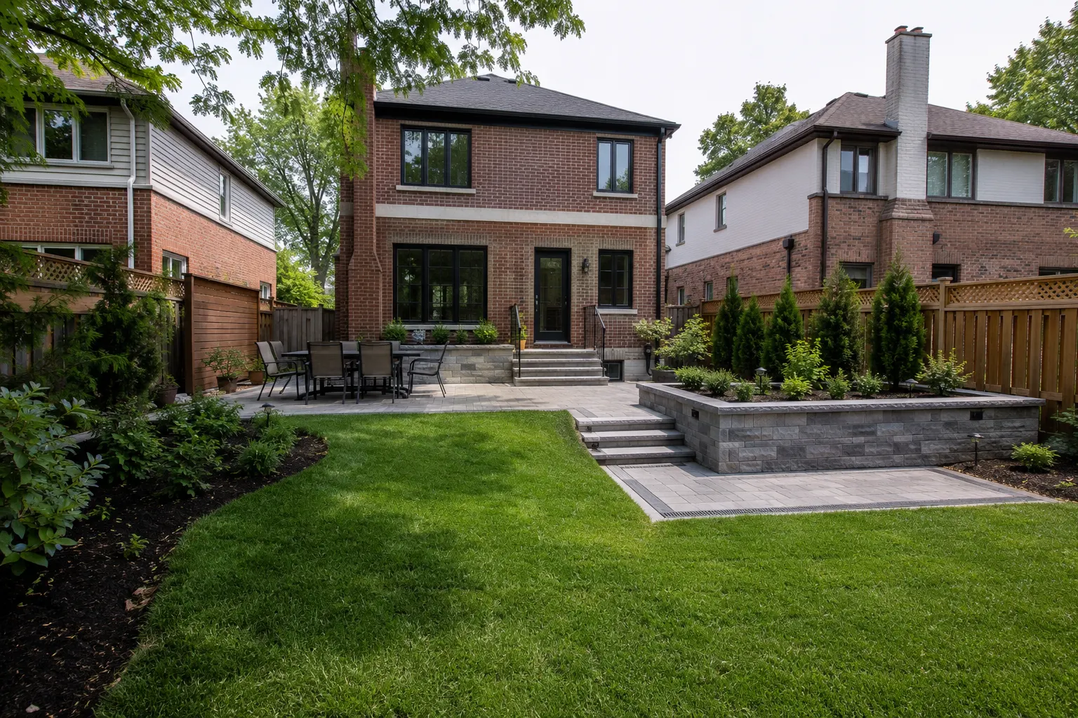Landscaping Toronto being designed and built by Andare Homes