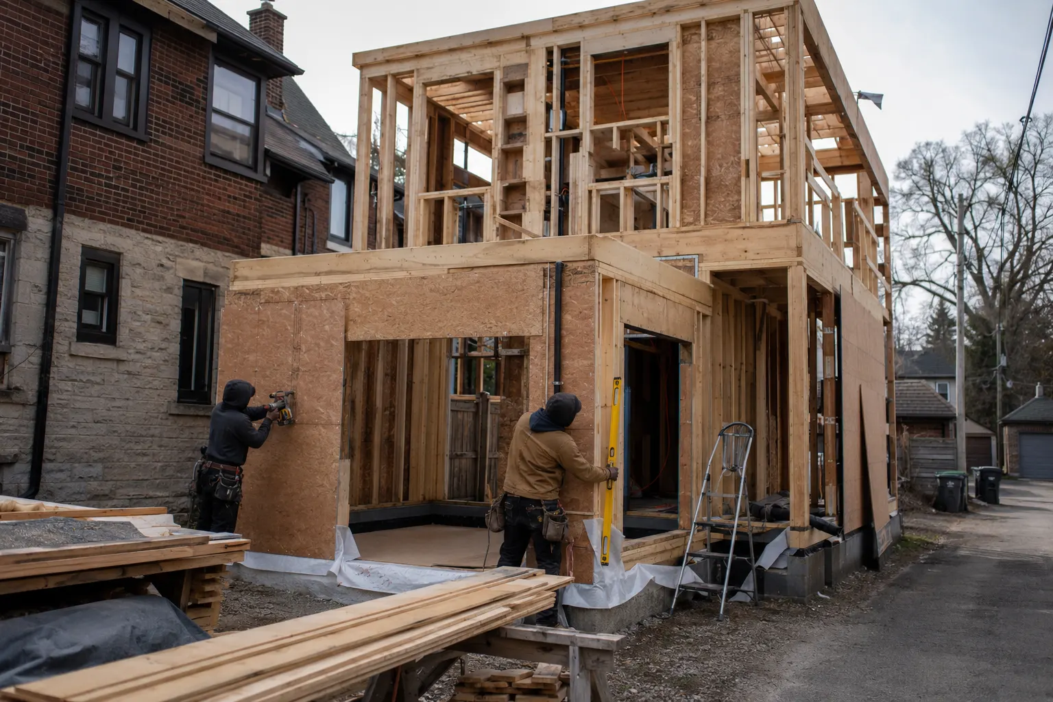 Completed Laneway Homes Toronto, designed and built by Andare Homes