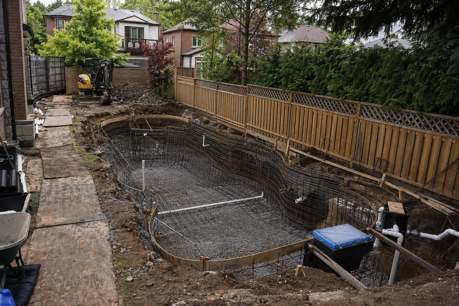 Completed Pool Builders Toronto, designed and built by Andare Homes