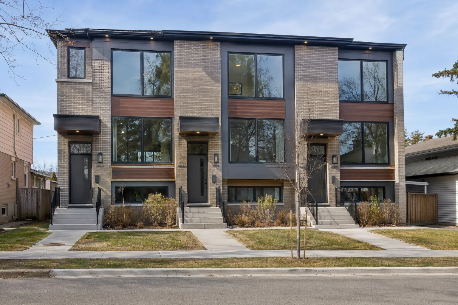 Triplex Construction Toronto being designed and built by Andare Homes